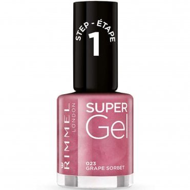 Super Gel Colour Nail Polish - Grape Sorbet (023) 12ml