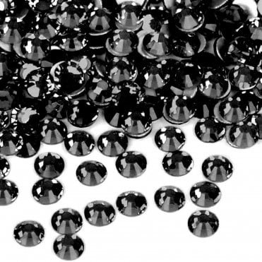 Swarovski Crystals Flat Back Gems Pack Of 200 - Jet