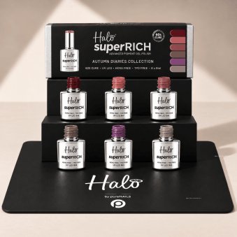 The Autumn Diaries HEMA & TPO Free Super Rich Gel Polish & Free Desk Mat (6 x 8ml)