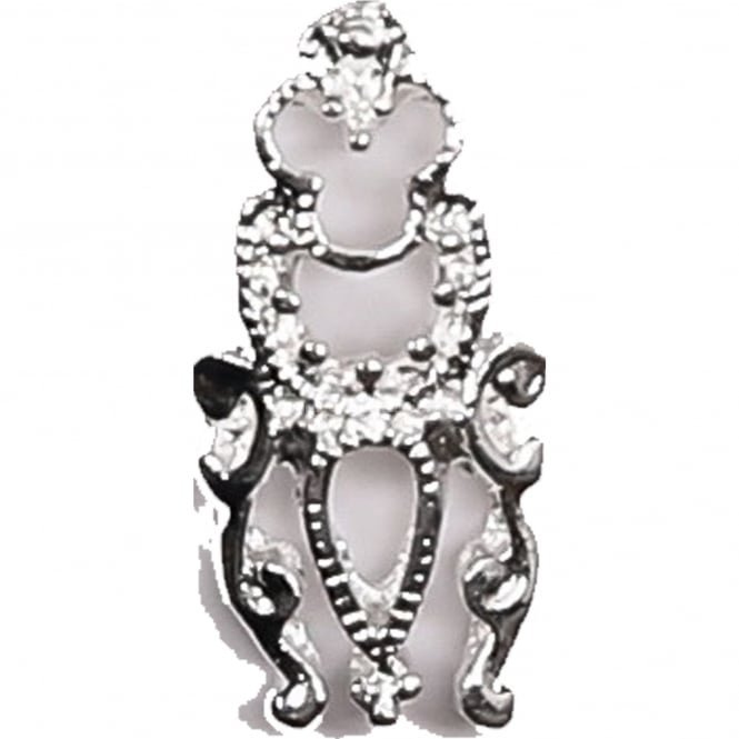 The Edge Nails Amy G - 3D Metal Nail Art Decoration - Tribal - (10 PCS) (3003054) - Silver