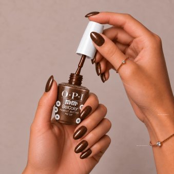 The OPI & M&M'S Collection - HEMA & TPO Free Intelli-Gel Polish - Peanut Butter Me Up 15ml