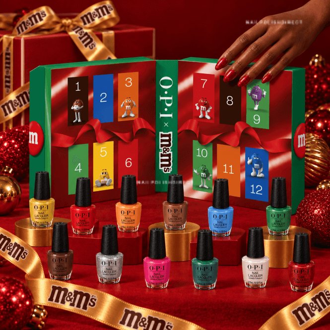 OPI The OPI x M&M's Nail Polish Collection - 12 Piece Mini Advent Calendar