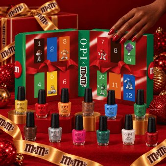 The OPI x M&M's Nail Polish Collection - 12 Piece Mini Advent Calendar