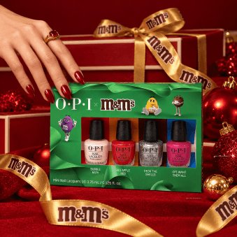 The OPI x M&M's Nail Polish Collection - 4 Piece Mini Set