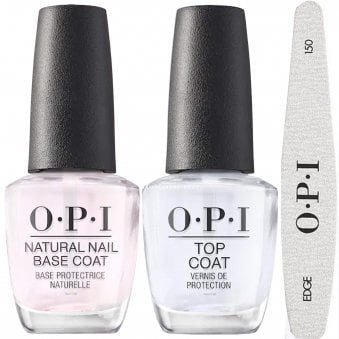 Top Coat, Base Coat & 180/400 Grit File Trio Set (2 x 15ml)