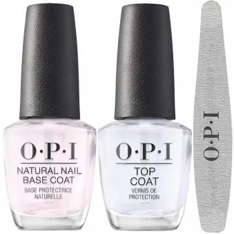 Top Coat & Base Coat & 180/400 Grit File Trio Set (2 x 15ml)