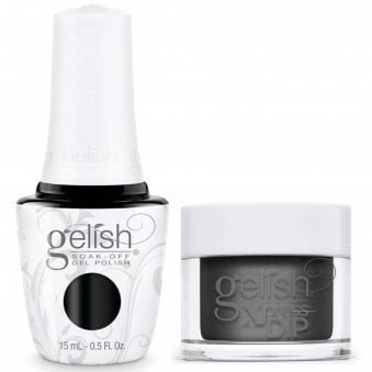 TPO Free Gel Polish & Xpress Dip Powder Duo - Black Shadow (1x15ml & 1x43g)