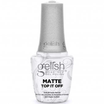 Soak Off Gel Polish - Matte Top Coat - Top It Off 15ml (01222)