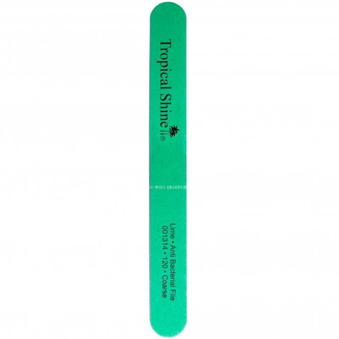 Tropical Shine Anti-Bacterial Nail File - Lime - 120 Grit