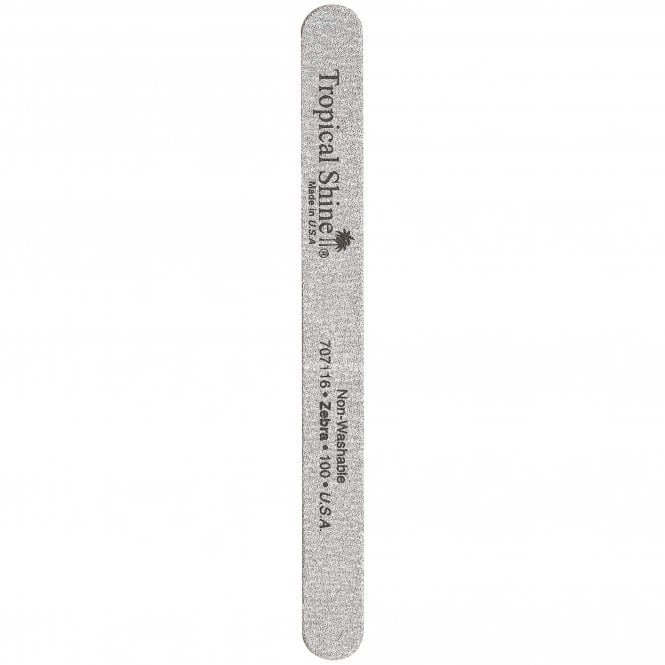 Tropical Shine Coarse Zebra Nail File - 100 Grit