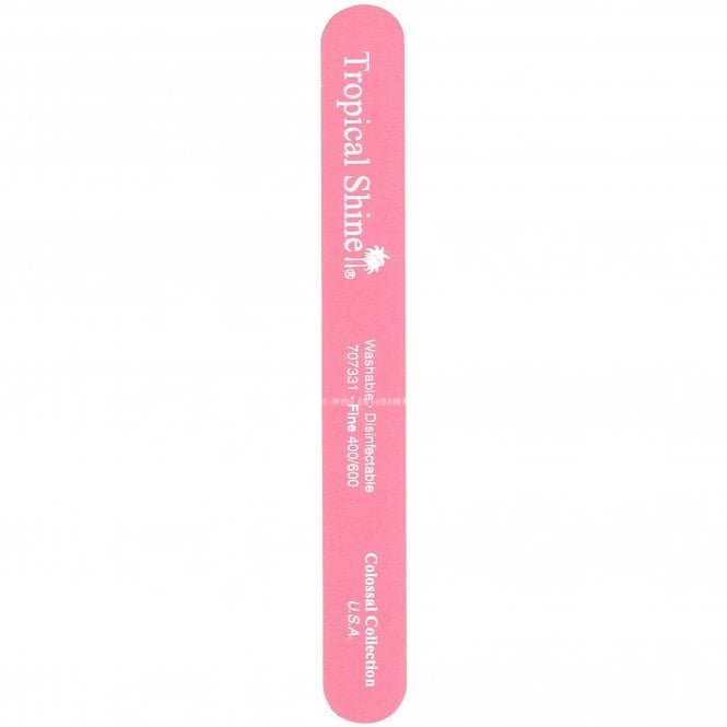 Tropical Shine Colossal Fine/Extra Fine Pink Nail File - 400/600 Grit