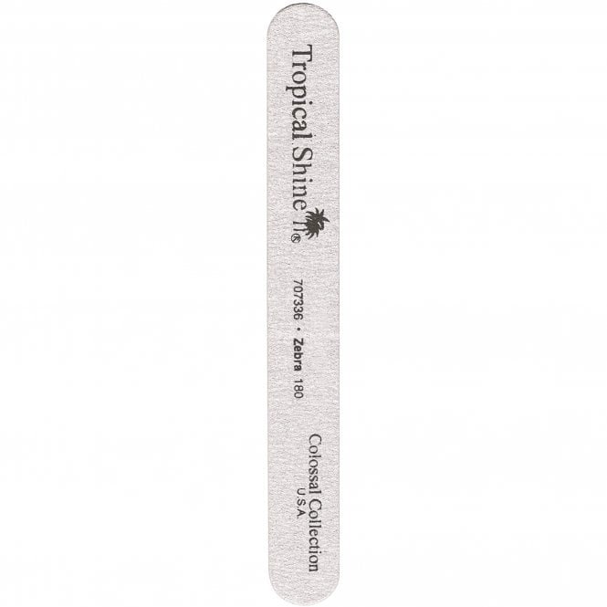 Tropical Shine Colossal Medium Zebra Nail File - 180 Grit