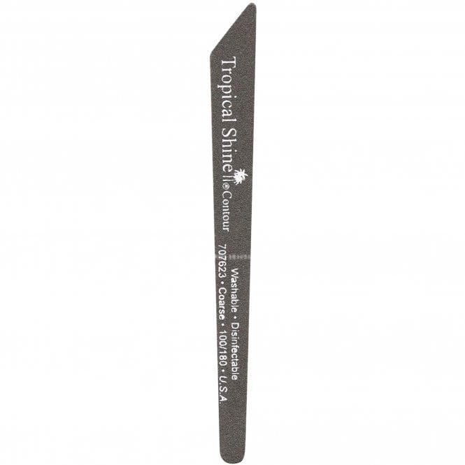 Tropical Shine Contour Medium/Coarse Black Nail File - 100/180 Grit