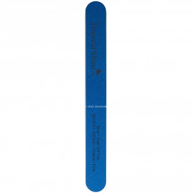 Tropical Shine Dual Grit Coarse/Fine Nail File - Blue - 120/240 Grit