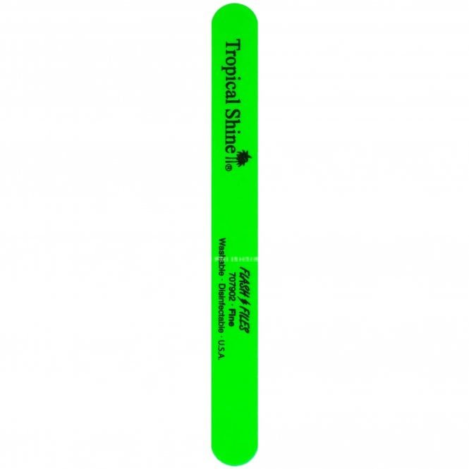 Tropical Shine Green Flash Fine Grit Nail File - 240 Grit