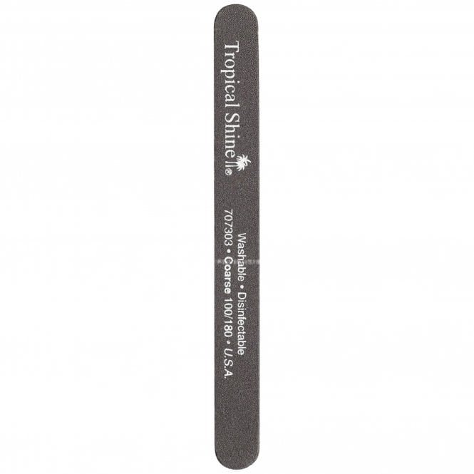 Tropical Shine Medium/Coarse Black Nail File - 100/180 Grit