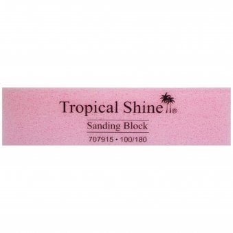 Medium/Coarse Pink Sanding Buffer Block - 100/180 Grit
