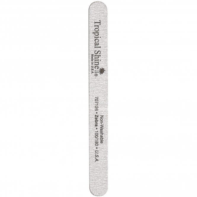 Tropical Shine Medium/Coarse Zebra Nail File - 100/180 Grit