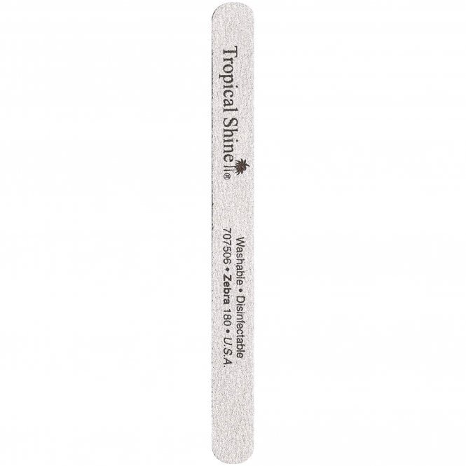 Tropical Shine Medium Zebra Long Lasting Nail File - 180 Grit