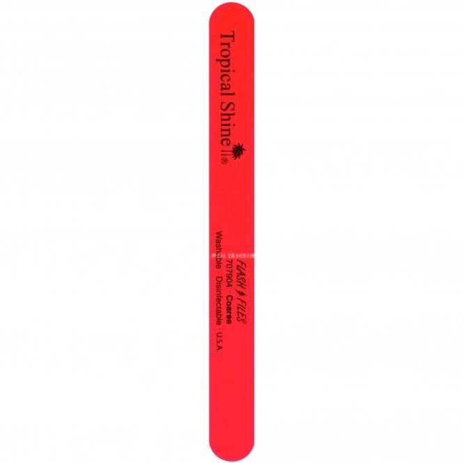 Tropical Shine Red Flash Coarse Grit Nail File - 120 Grit