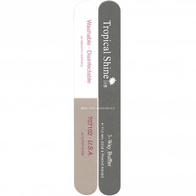 Tropical Shine Small 3-Way Buffer File - Shape, Smooth & Shine