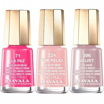 Velvet Paz 2020 Nail Polish Collection - La Paz, Velvet & Pink Relax (3 x 5ml)