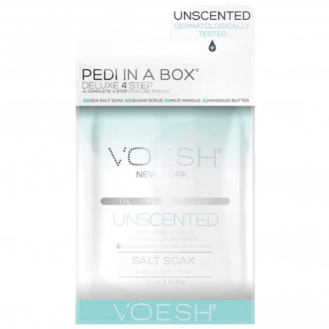Voesh New York Pedi In A Box - Deluxe 4 Step - Unscented (1 x 35g, 2 x 20g, 1 x 15.5g)