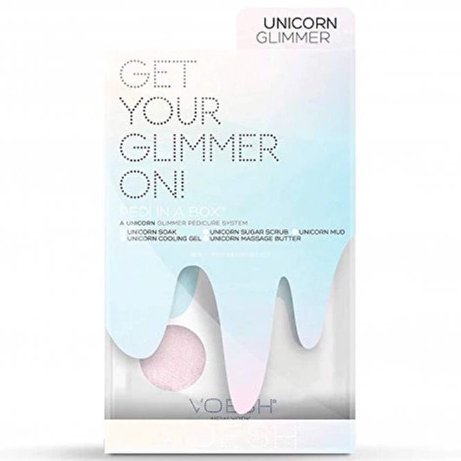 Voesh New York Pedi In A Box - Glitter 5 Step - Unicorn Glimmer (5 x 35g)