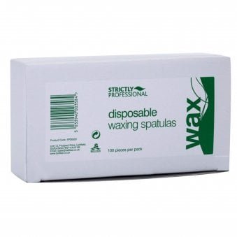 Waxing Essentials - Disposable Wooden Waxing Spatulas - 100 Pieces (SPD0020)