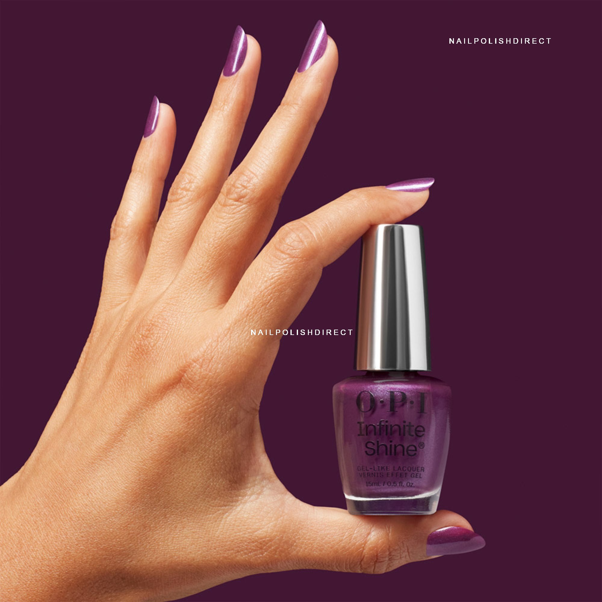 OPI Infinite Shine Nagellack „Midnight Mantra“ – Longlasting Lack Für Gel-Look (bis 11 Tage Halt)