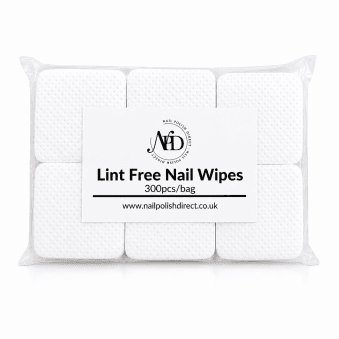 White Lint Free Nail Wipes (300 Pieces)