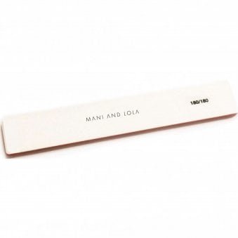 White Polar Rectangle Plus Nail File 180/180