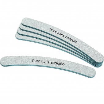 Zebra Boom Nail Files - 100/180 Grit (Pack Of 5) (N1166)