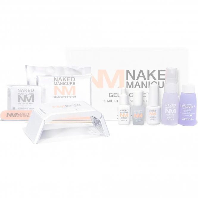 Zoya Naked Manicure - Gelie-Cure Retail Kit With Travel Led Light Kit (ZTGCFORTLR)