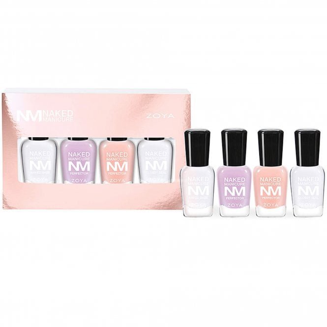 Zoya Naked Manicure Travel Kit - Mini Vegan Nail Polish Kit (4 x 7.5ml)(ZPNMWOMEN0R2018)