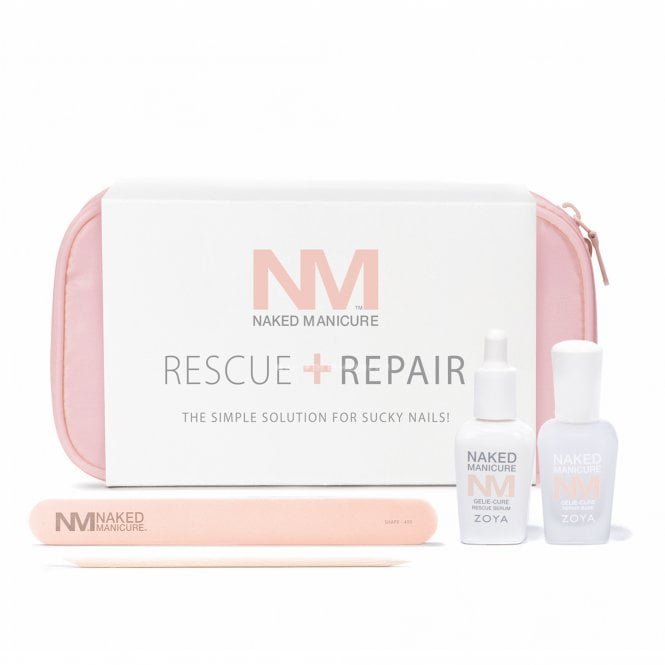 Zoya Rescue & Repair Kit - Naked Manicure Nail Treatment Kit (2 x 15ml)(ZTNMRR01)
