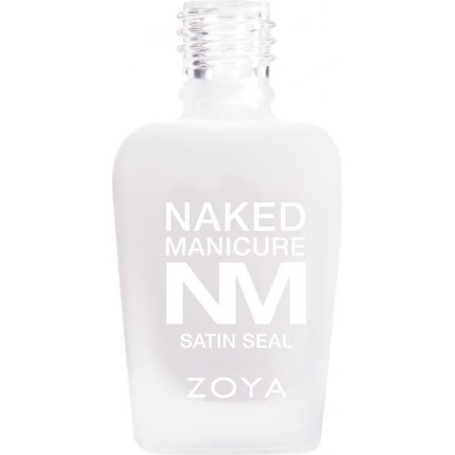 Zoya Satin Seal Top Coat - Naked Manicure Vegan Nail Polish 15ml (ZTNMSATINSEAL01)
